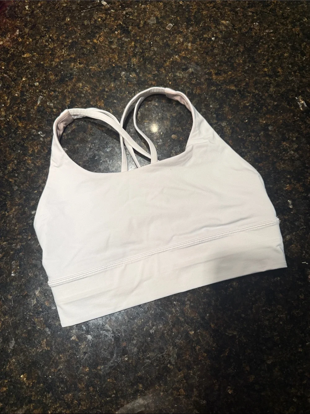 White LULULEMON Strappy Sports Bralette - Women - Size 4 Like New